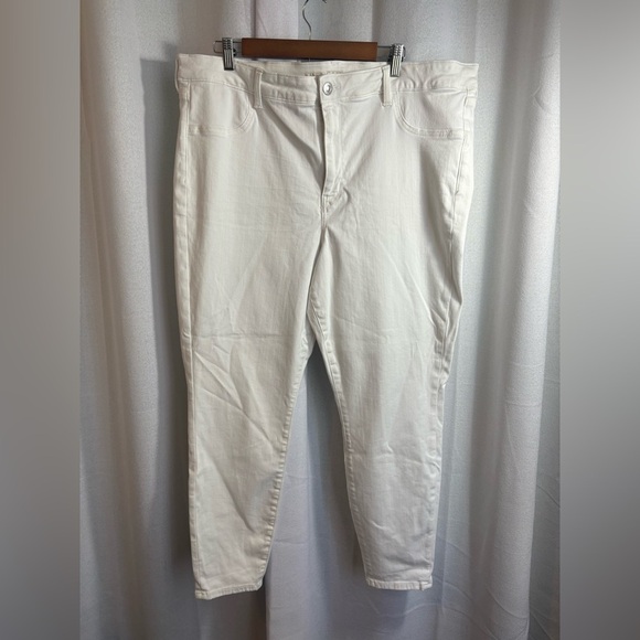 American Eagle‎ Next Level High Rise White Jegging Jeans Plus Size 22 0412 - Picture 2 of 12
